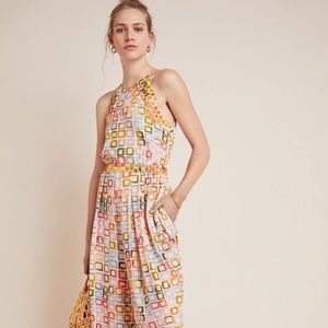 NWT Conditions Apply Anthropologie Watercolor Jumpsuit